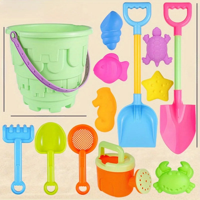 Children's Beach Toy Set Baby Playing In Water And Sand Large Sand Shovel Beach Bucket Sand Digging Tool Sand Toy Random Color