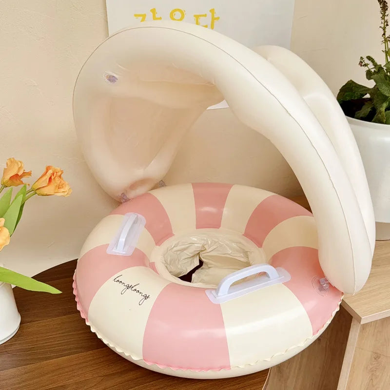 Rooxin Pool Float Swim Ring Tube Inflatable Swimming Seat Floating Ring Swimming Circle Beach Water Play Equipment