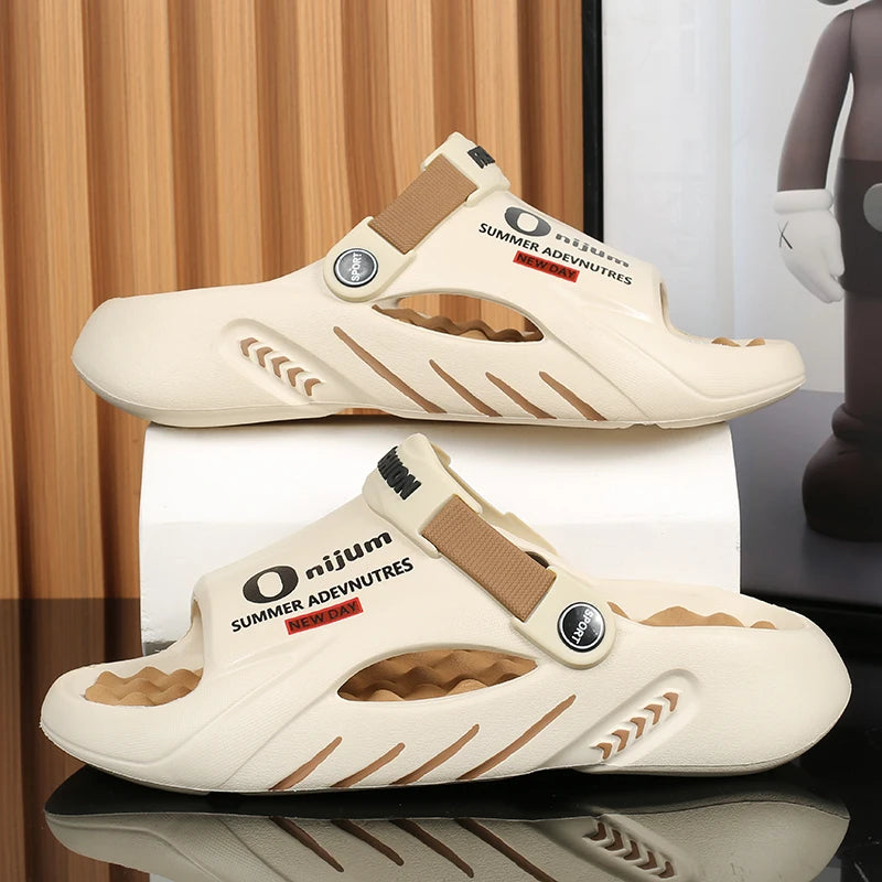 Men Slippers New Summer EVA Soft-soled Platform Slides Sandals Indoor Outdoor Walking Beach Shoes Flip Flops Mens Shoes
