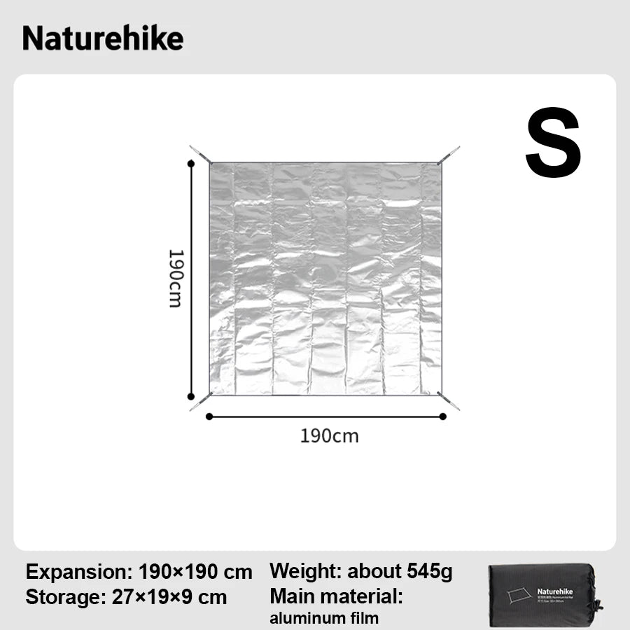 Naturehike Camping Groundsheet Foam Foil Blanket Multifunctional PE Aluminum Foil Moisture Outdoor Beach Picnic Mat Waterproof