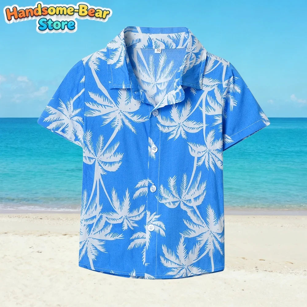 Hawaiian New Kids' Shirt Fashion Pattern 3D Print Shirt Summer Holiday Casual Harajuku t-Shirt Outdoors Simple Boys Girls Shirts