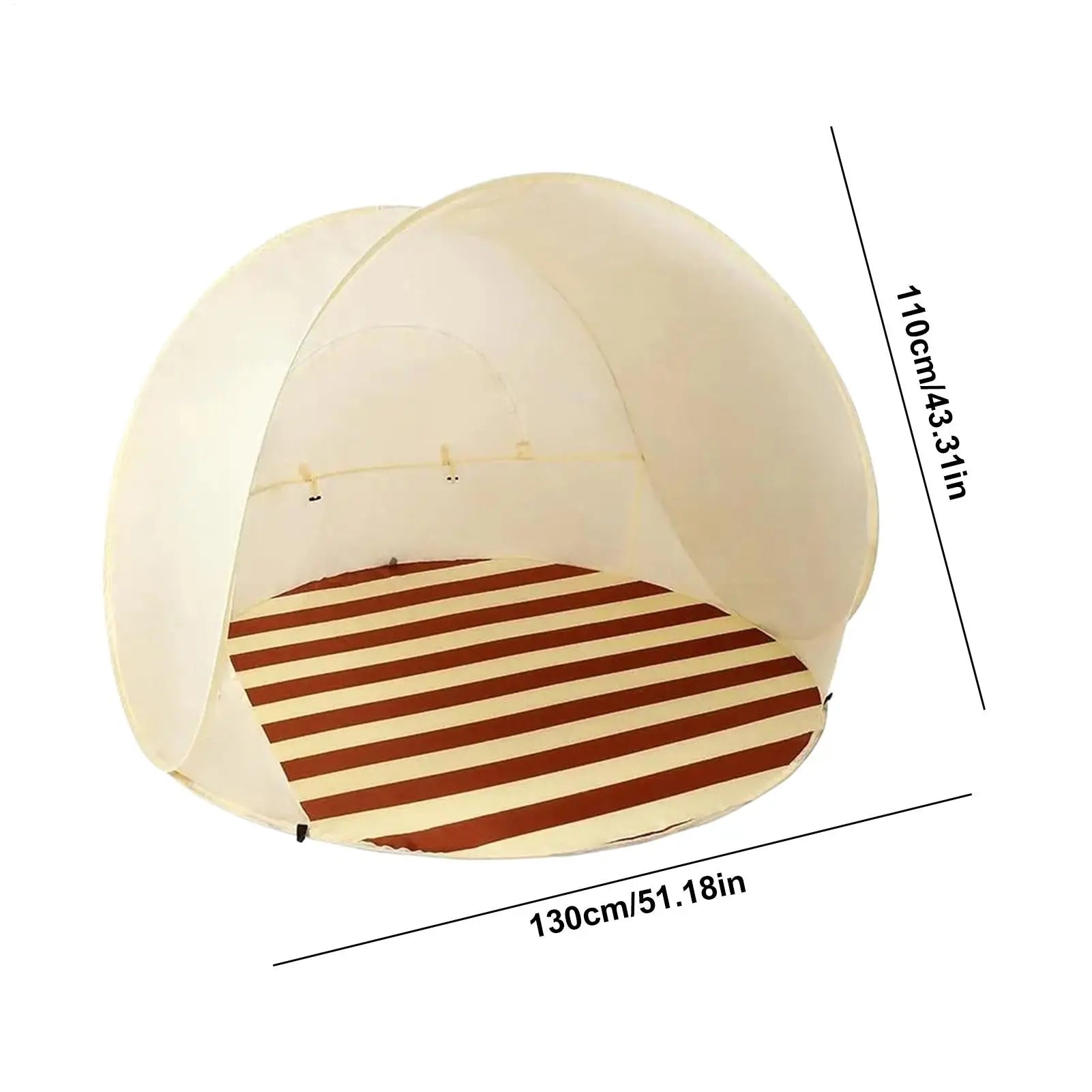 Portable quick-opening beach tent Large capacity for 3-4 people UV Protection Beach Shelter Easy Pop Camping Picnic Canopy