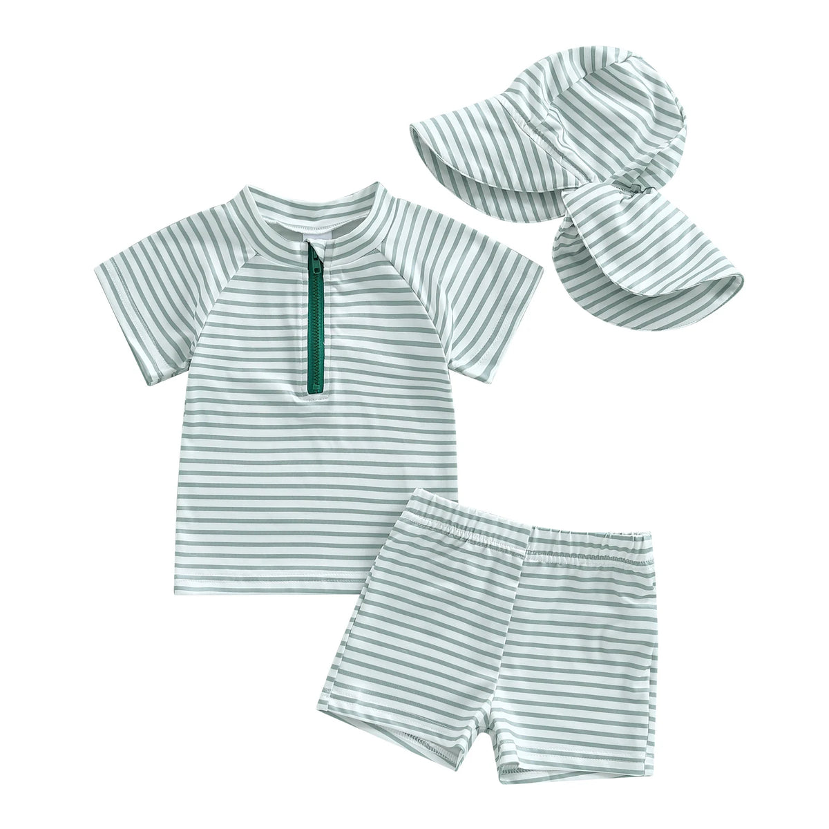 Baby Toddler Boys Swimsuit Infant Girl Swimsuits 6 12 18 24M 2T 3T 4T Bathing Suit Swimwear 3Pcs Set Rash Guard Hat