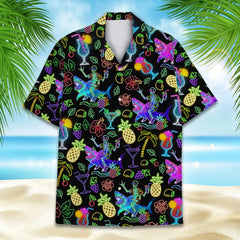 Retro Disco Music Cube Hawaiian Shirts For Men Galaxy Pop Skateboard Mens Hawaiian 80s 90s Shirts Short Sleeve Hip Hop Shirts