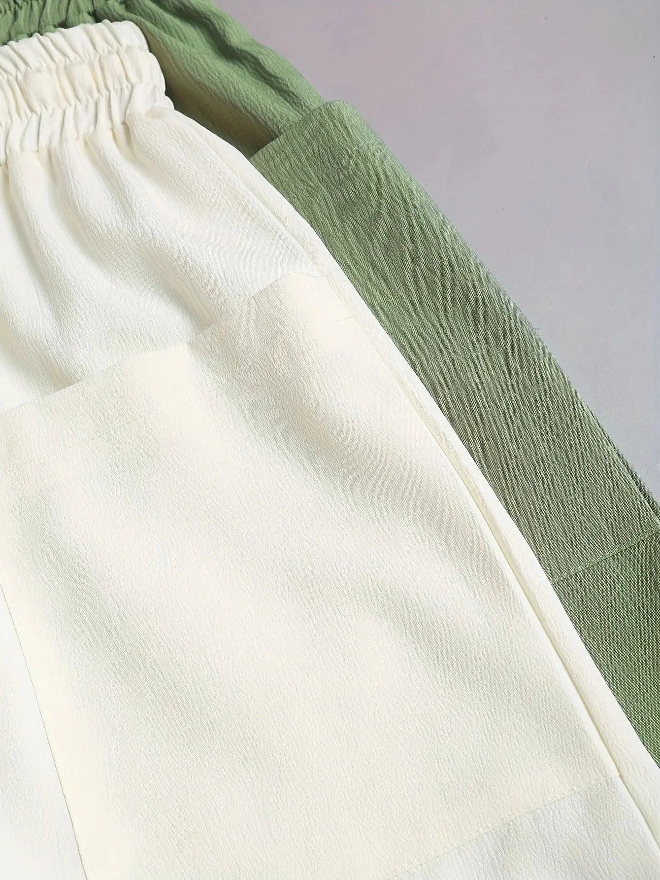 Women's 2-Piece Set Solid Color Casual Drawstring Shorts with Pocket Beach Pants Comfortable Lightweight Summer Outfit