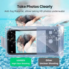 Underwater Waterproof Bag Transparent Mobile Phones Pouch Bags Universal Summer Swimming Phone Protector Case for iPhone Samsung