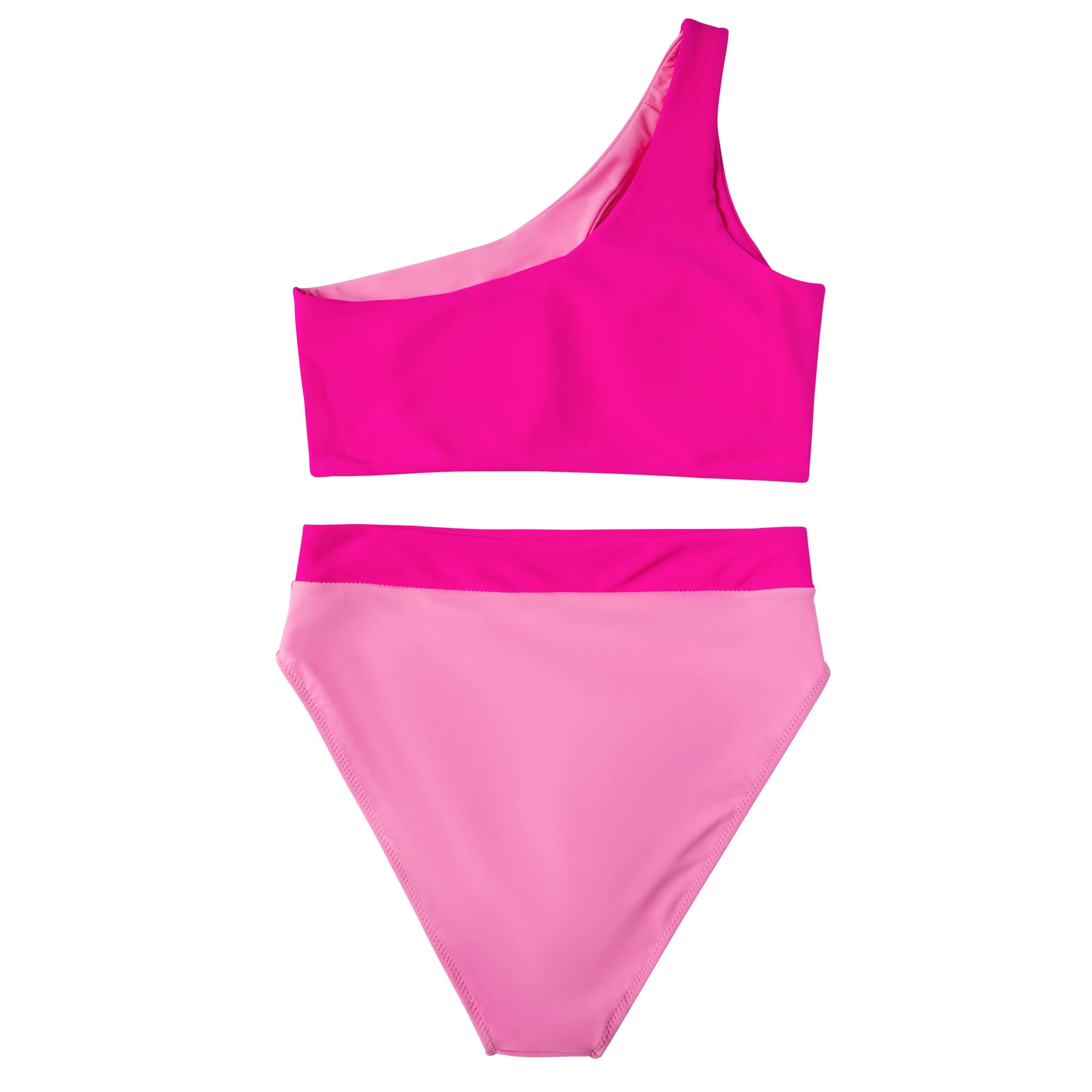 Women  2 Piece Bikini Sets Solid Color Padded High Waisted Bikini  Summer Beachwear Swimming Bathing Suits Bikini Set Femme