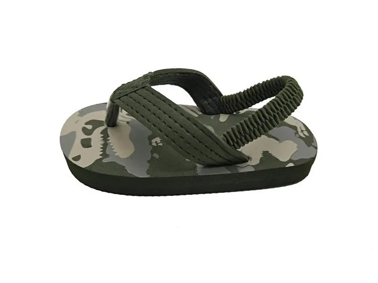 New Summer Children Beach Shoes Toddler Boy House Slippers Anti-slip Flip Flops Outdoor Sandals Kids Cartoon Water Shoes for Boy