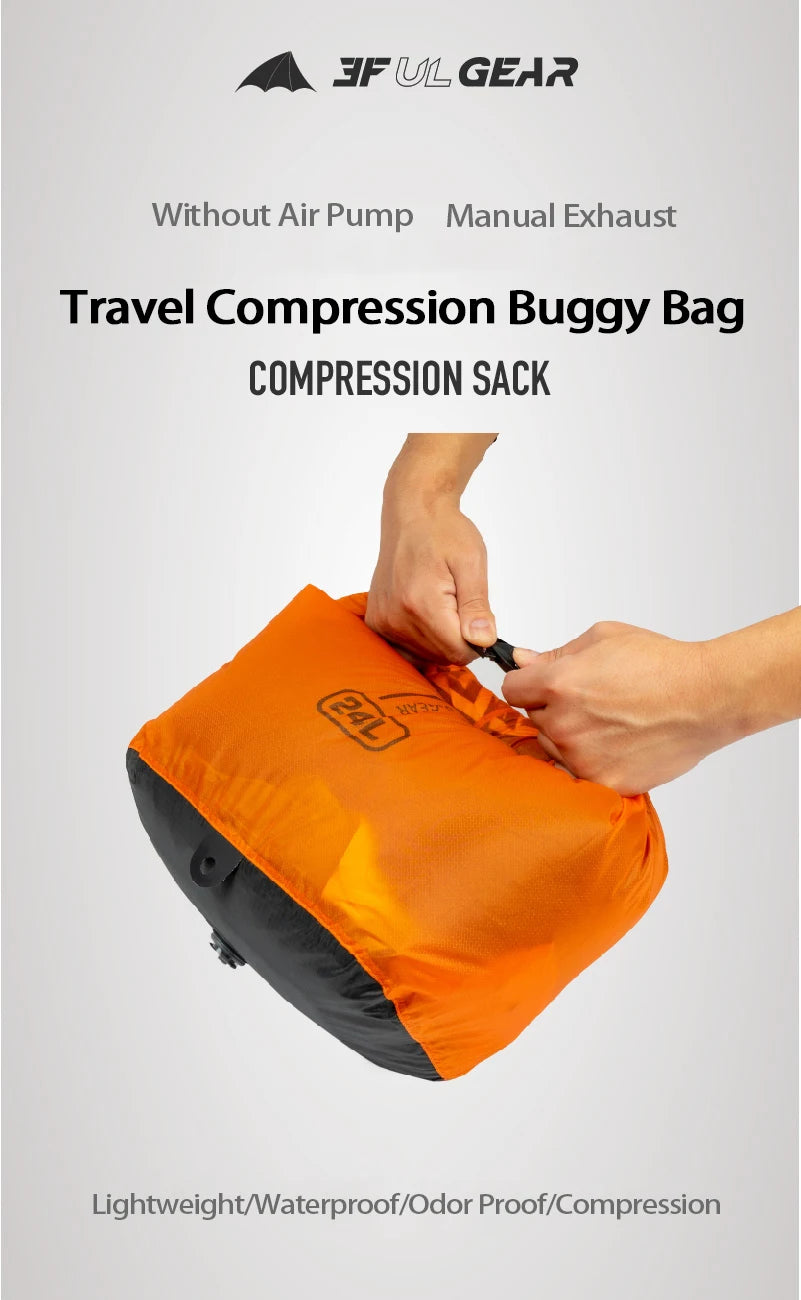 3F UL GEAR 12L 24L 36L Waterproof Bag With Air Valve Exhaust Drifting Swimming Bag Travel Storage Bags Outdoor Camping Equipment