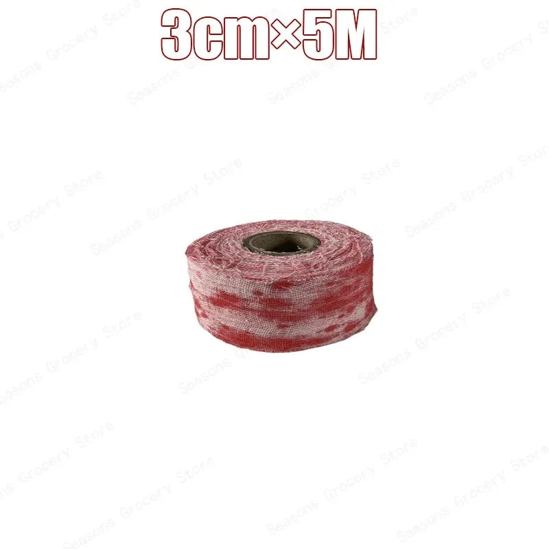 Halloween Bloody Bandage Cloth Artificial Blood Halloween Decor Scary Prop for Terror Party Cosplay Haunted House DIY Supply