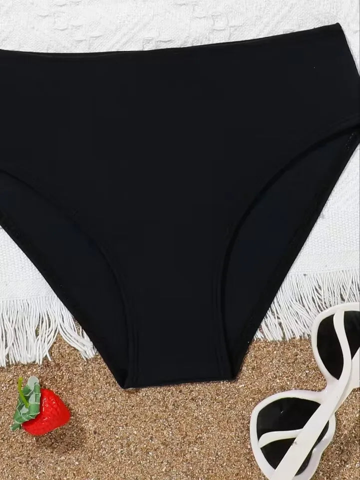 Sporty Bikinis 2026 Girls Swimsuit Kids Swimwear Black Children's Bathers Bathing Swimming Swim Suit Beachwear