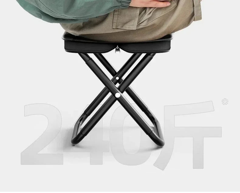 Portable Multifunctional Outdoor Picnic Camping Folding Chair Ultra Light Fishing Stool Folding Chair Outdoor Accessories