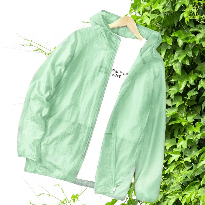 Quick Dry Breathable Sunscreen Coat Women Men Lightweight Coats for Running Camping Hiking Traveling UV Protection Thin Jackets
