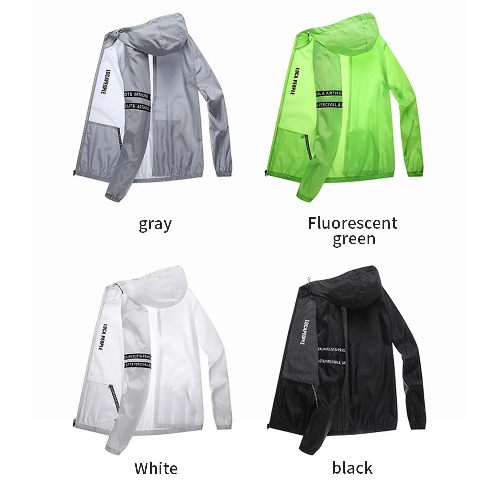 Ultrathin Waterproof Sunscreen Clothes Summer Quick-Dry Bicycle Jacket Men Running Camping Breathable Coat Thin Jacket