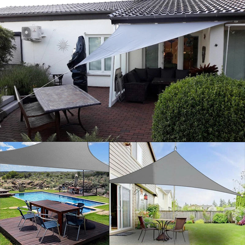 420D Waterproof Square Rectangular Shade sail, Outdoor Garden Swimming Pool Awning, Camping Hiking Sun shelter
