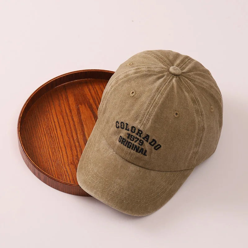 Embroidery Letter Children Baseball Cap Fashion Retro Kids Duck Tongue Hat 2-8Year Boys Girls Duckbill Caps Outdoor Baby Visors