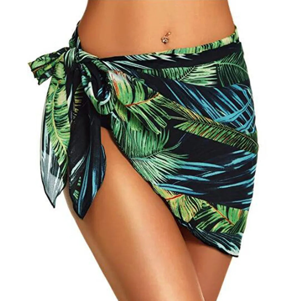 Chiffon Womens Sarongs Wrap Skirt Coverups Wrap Sheer Chiffon Swimsuit Scarf Cover Short Sarongs Beach Short Cover Beach Bikini