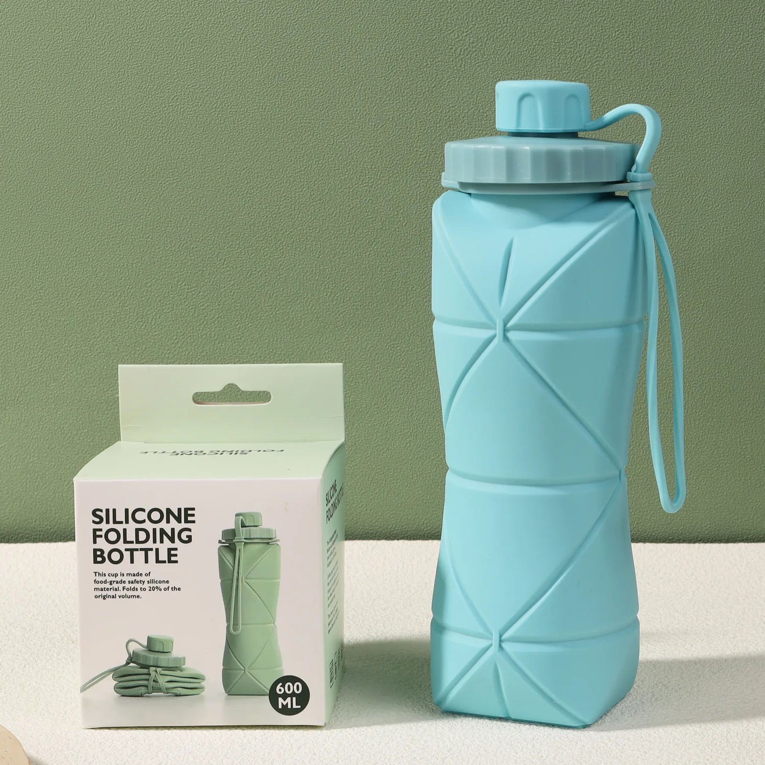 New Creative Silicone Folding Water Cup Outdoor Portable and Scalable Water Cup Sports Water Bottle Travel Water Cup Handy Cup