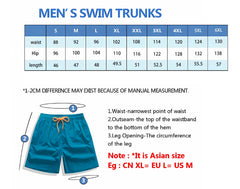 Men's Cyan Gradient Water Ripple Print Drawstring Shorts, Spring Summer Fresh Beach Casual Shorts, Pocket Beach Shorts