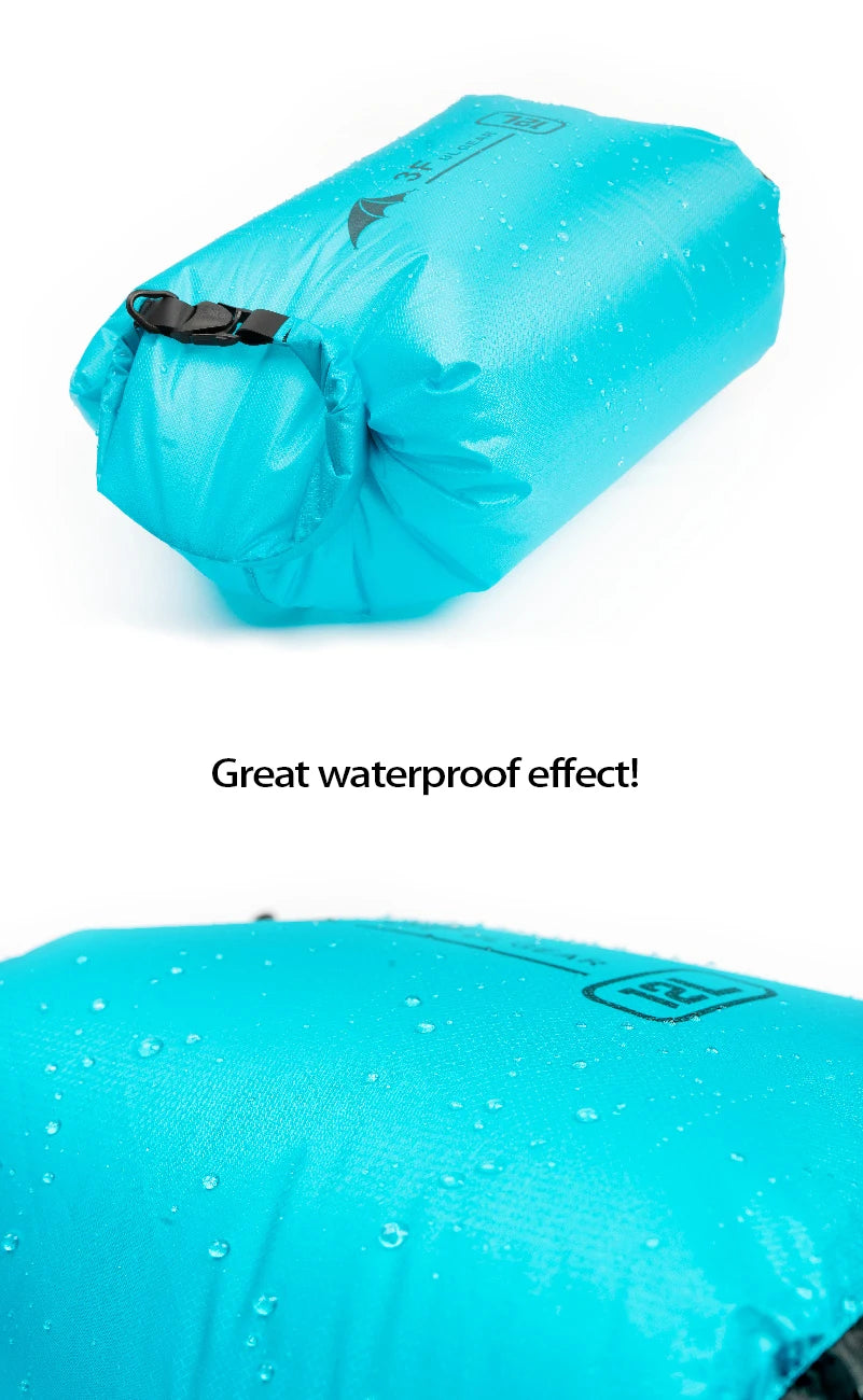 3F UL GEAR 12L 24L 36L Waterproof Bag With Air Valve Exhaust Drifting Swimming Bag Travel Storage Bags Outdoor Camping Equipment