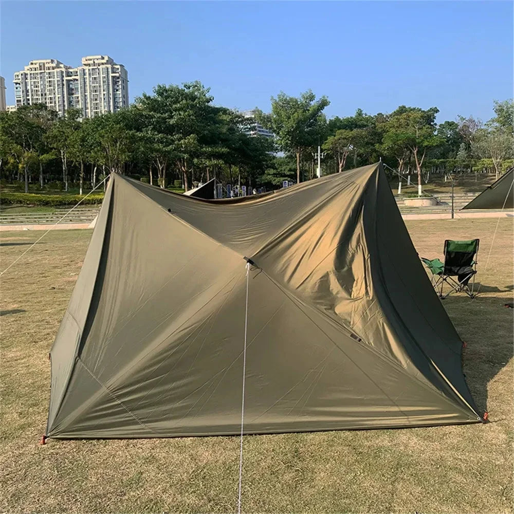 Waterproof Sun Tent Camping Tarpaulin Outdoor Sun Shade Awning Garden Beach Sun Shelter Ultra Light Resistant Durable Waterproof