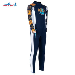 Kids Dive Skins Suit Full Body Swimsuit for Boys Girls and Youth 1.5/0.5mm Wetsuit UPF50+ Sun UV Protect Rash Guard Bathing Suit