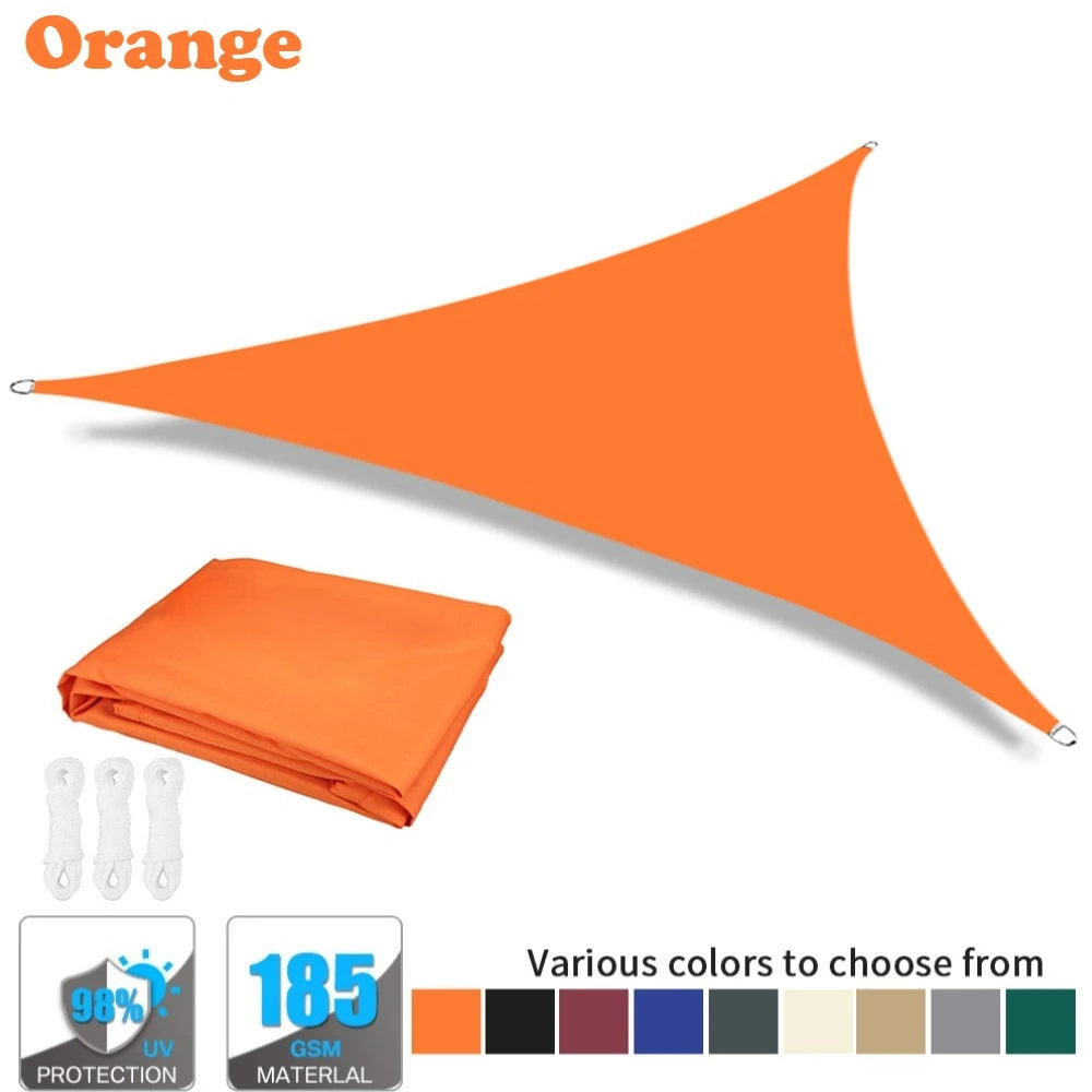 Triangle Sun Shade Sail Canopy 98% UV Block Sun Shelter Shade Cover for Outdoor Patio Pool Beach Backyard Garden Sunscreen Tents