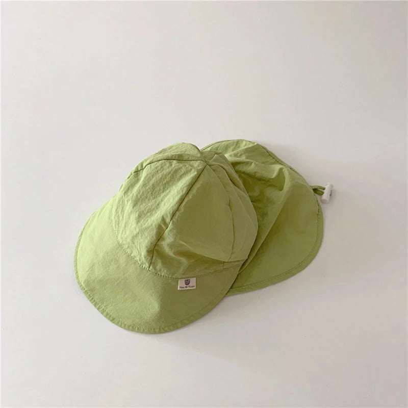 Quick-drying Baby Sun Hat Outdoor Wide Brim Beach Bucket Hat Summer UV Protection Kids Boys Girls Sunscreen Caps
