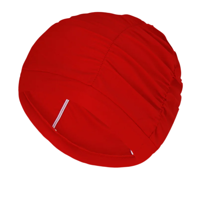 New Solid Color Long Hair Women Men Swim Pool Seaside Water Sports Elastic Pleated Nylon Fabric Bathing Swimming Caps Hat Turban
