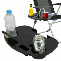1 Pcs Outdoor Fishing Camping Beach Camping Equipment Lounge Chair Clip Side Table Cup Drink Tray Clip Easy To Carry Suitable