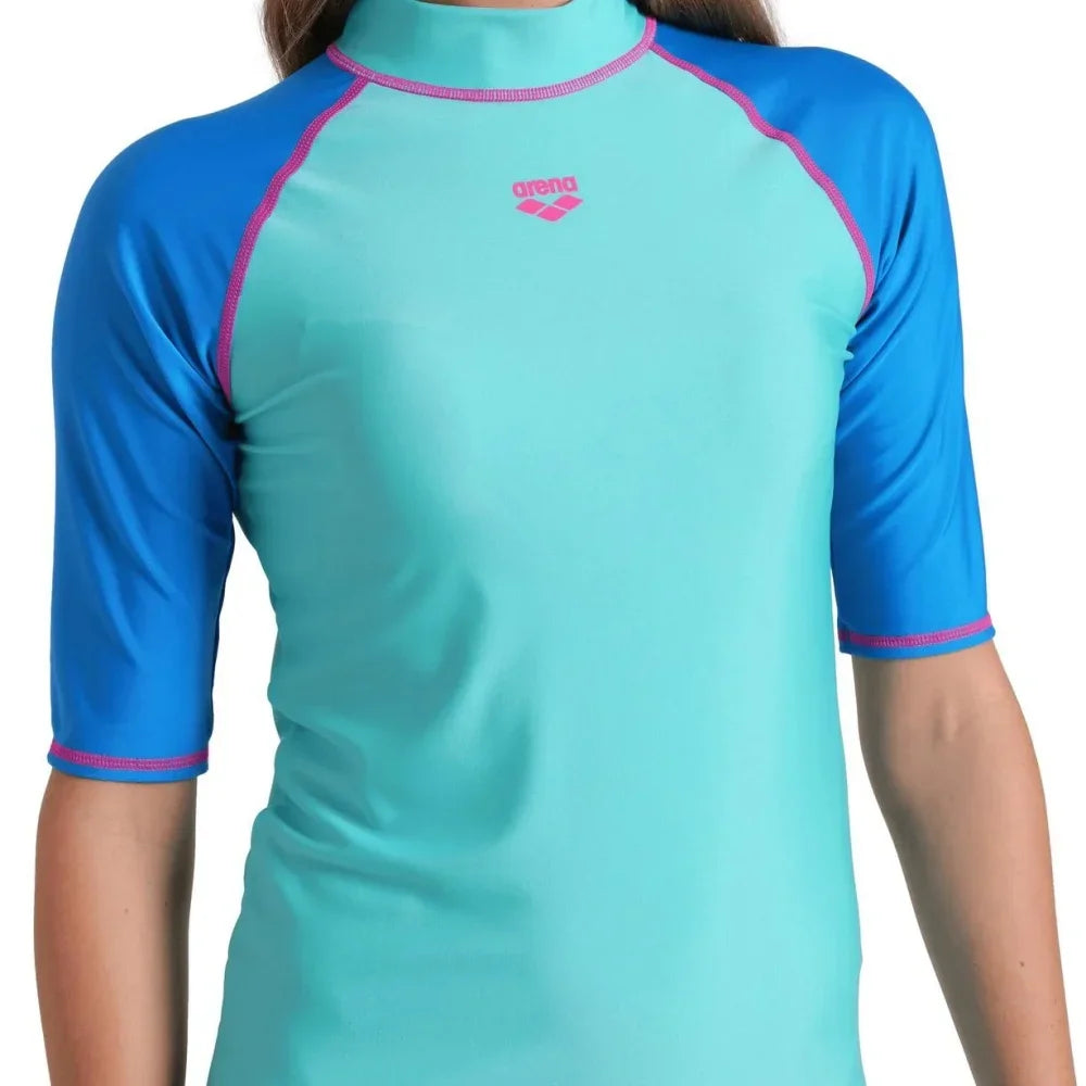 Women Rash Guard Fashion High-Elastic T Shirt Long Sleeve Surfing Swimsuit Top Water Sports Fitness Lycra Quick-Drying UPF 50+