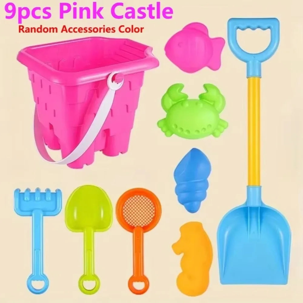 Children's Beach Toy Set Baby Playing In Water And Sand Large Sand Shovel Beach Bucket Sand Digging Tool Sand Toy Random Color