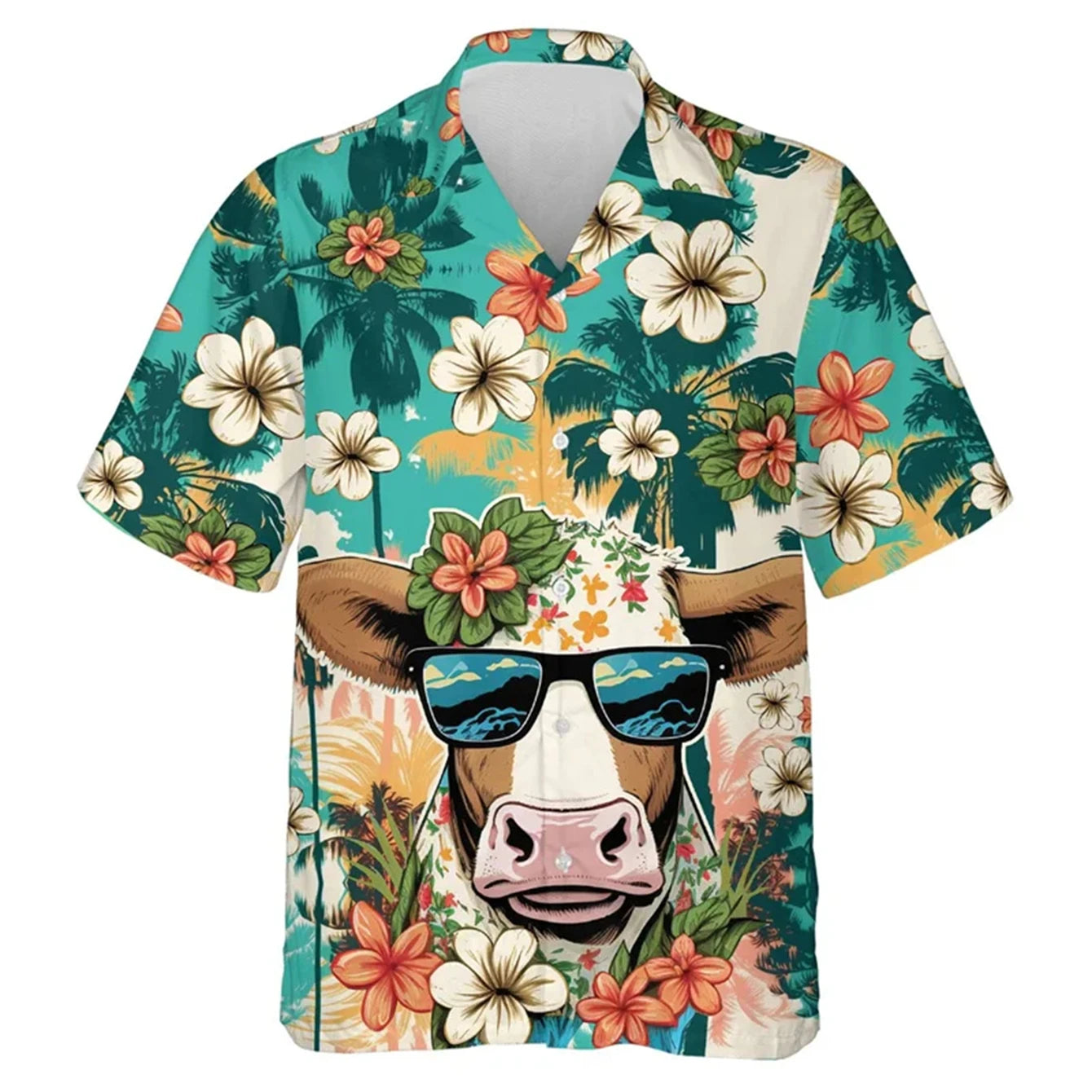 Kids Clothes Animal Children Clothes Blouse for Girls Short Sleeve T-Shirts Hawaiian Boys Clothes Print Children's T-Shirt Boy