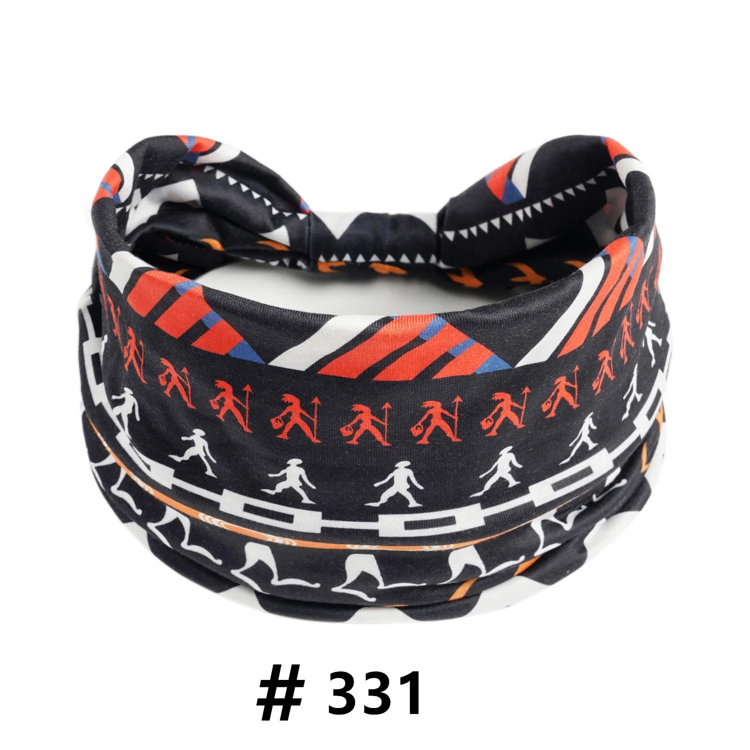 Boho African Headbands for Women Wide Cotton Turban Headwrap  Knot Elastic Hairbands Bandeau Sport Workout Yoga Hair Accessories