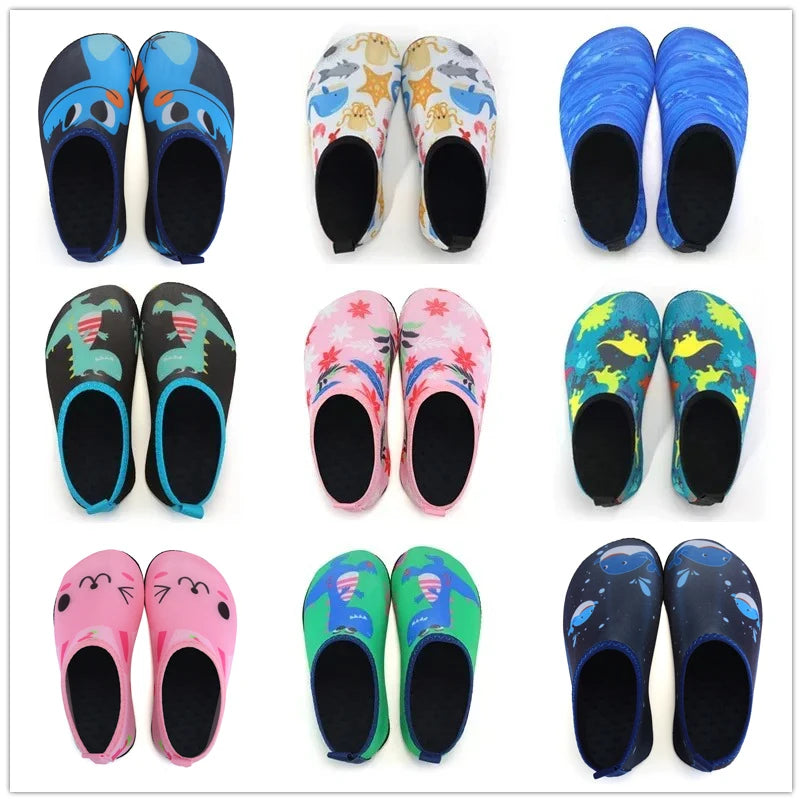 Children Water Beach Shoes Swimming Barefoot Girls Quick-Drying Aqua Shoes Boy Color Light Soft Slipper Snorkeling Swim Socks