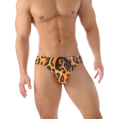 Sexy Swimwear Men Bikini Leopard Totem Swim Briefs Trunks Swimsuit Beach Shorts Bulge Pouch Swimming Bathing Suit Swimsuits