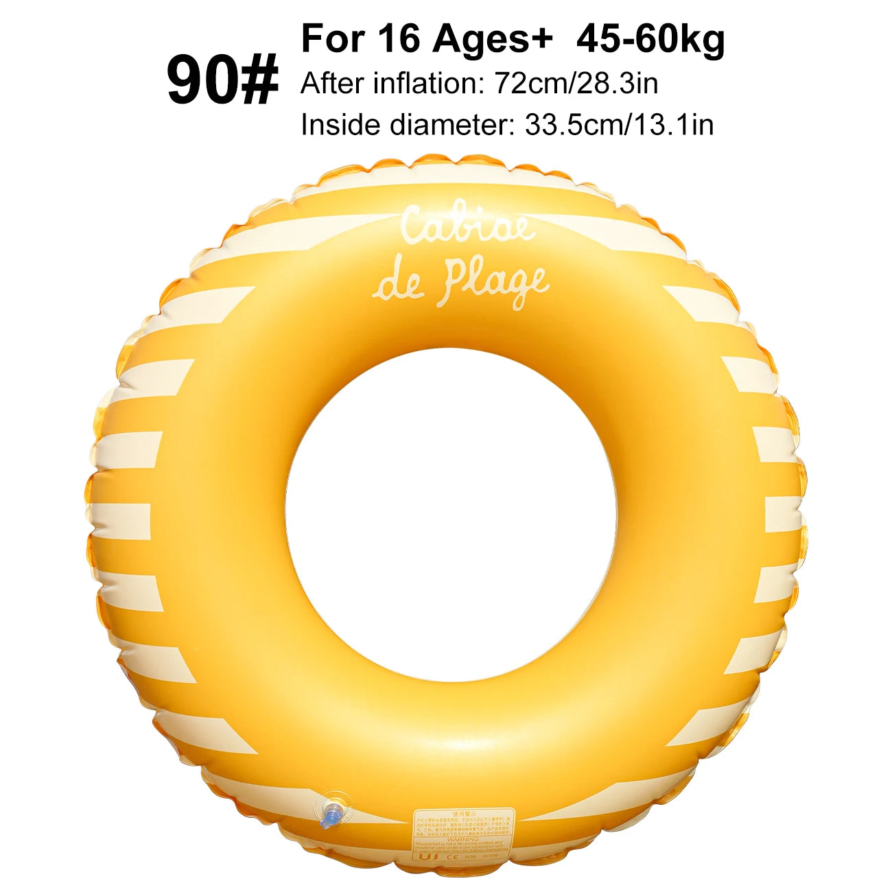 1PC Swimming Ring, Inflatable Pool Floats, Inflatable Tube Pool Rings for Adults Summer Beach Tropical Party Supply