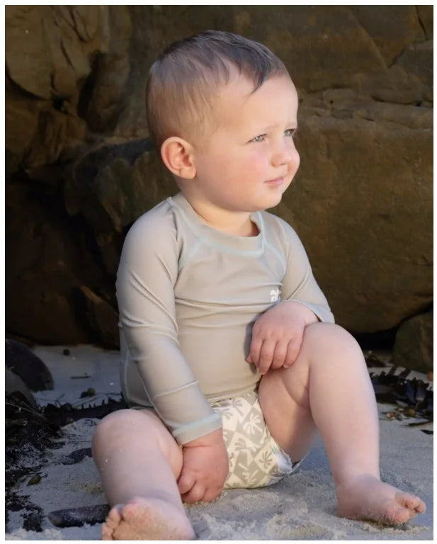 Australian Children Boutique Shorty Sunsuit UPF 50+ UV  Stripe  2 Pieces Swimwear Set Toddler Boys Rash Guards
