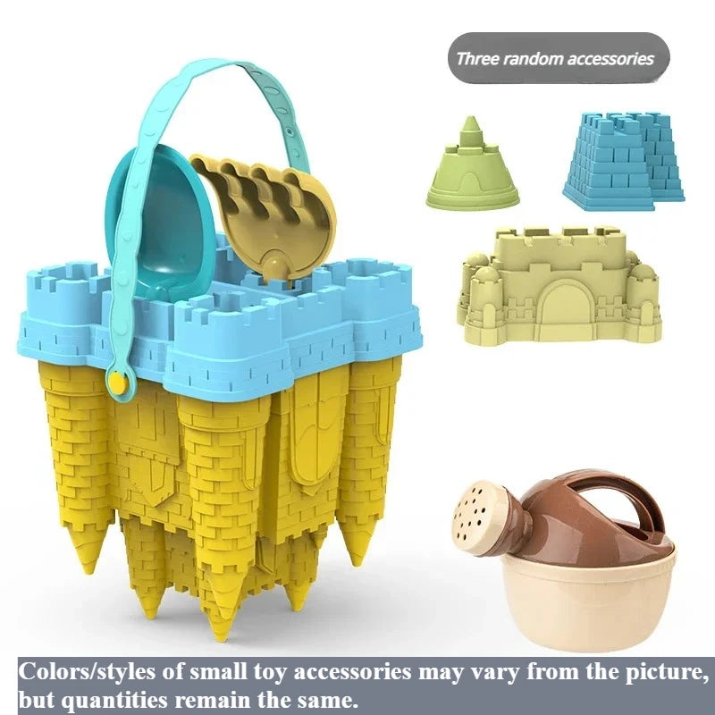 Beach Castle Bucket Play Sand Set Toys Sand Scoop Children Summer Toys Sand Toys Sand Box for Kids Outdoor Family Funny Gifts