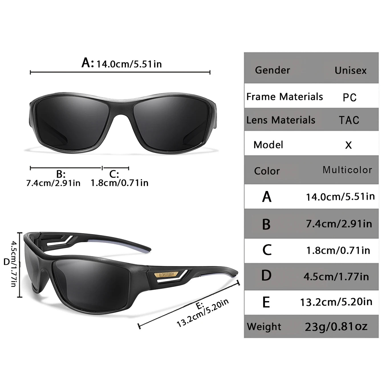 Luxury Square Vintage Polarized Cycling Sunglasses Men Women Fashion Travel Driving Fishing Sun Glasses Male Eyewear UV400