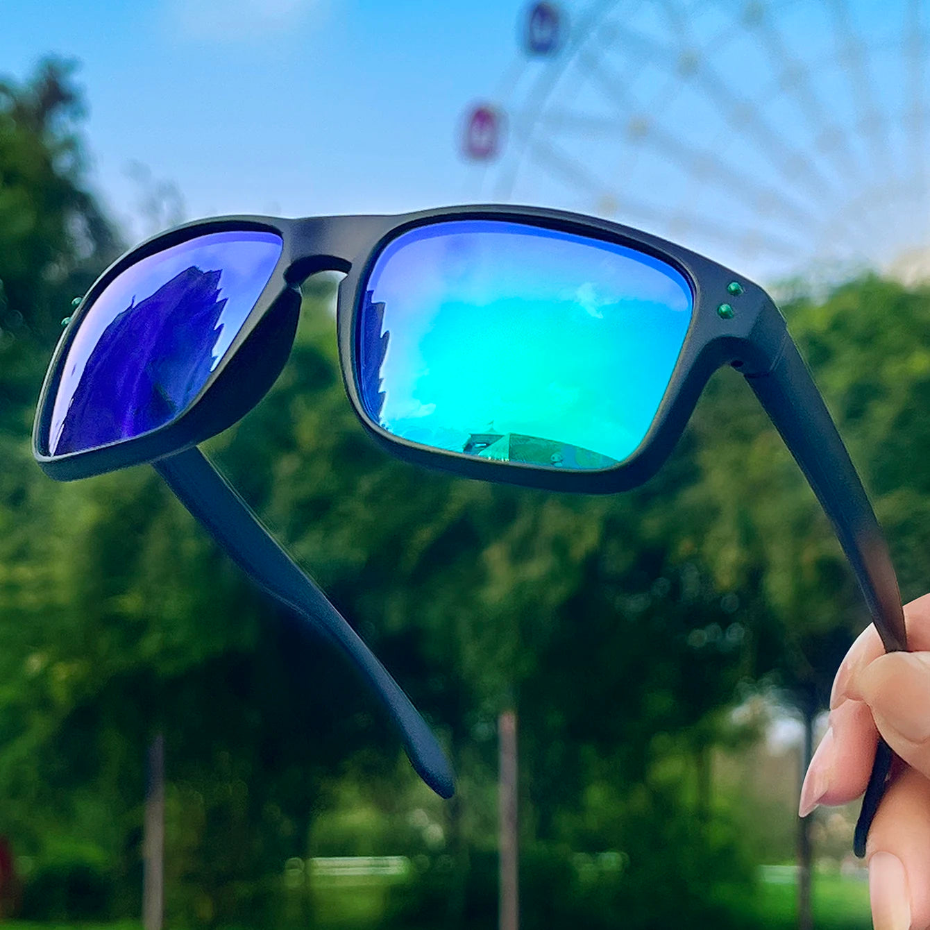 Luxury Square Vintage Polarized Cycling Sunglasses Men Women Fashion Travel Driving Fishing Sun Glasses Male Eyewear UV400