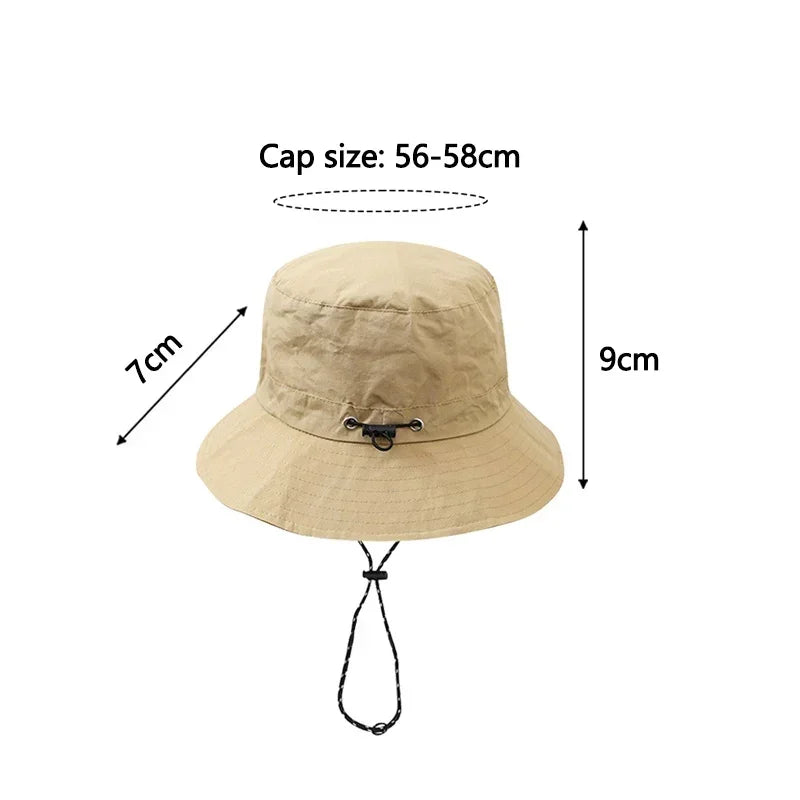 Summer quick-dry outdoor hiking hat for men, foldable and packable, sun protection and shade hat Multifunctional quick-dry visor