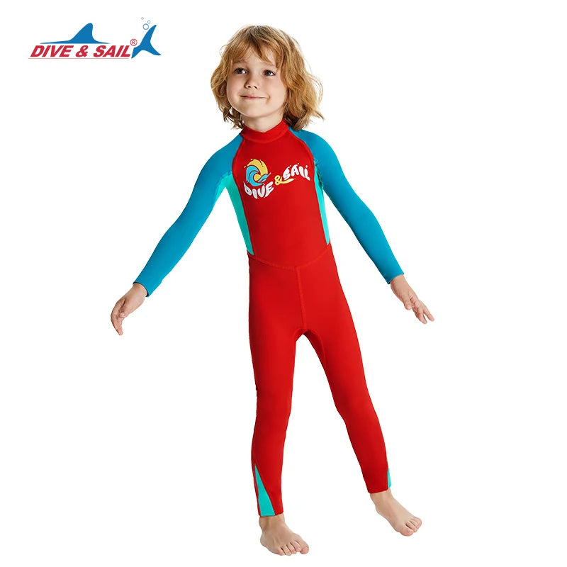 Boys/Girls UV Protection UPF50+ Swimwear Full Body Stinger Swimsuit Chlorine Resistant Bathing Suit One-piece Rash Guard