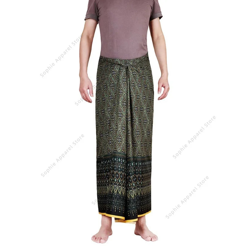 Batik Sarong Skirt for Beach Wrap Tube Skirt Lungi Cover Dress for Men Women