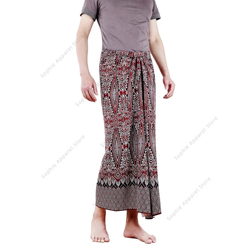 Batik Sarong Skirt for Beach Wrap Tube Skirt Lungi Cover Dress for Men Women