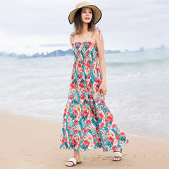 Family Holiday Clothes Dad and Son Boy Beach Shirts Two Piece Sets Vacation 2023 Mom and Baby Girl Floral Smock Dress Sleeveless