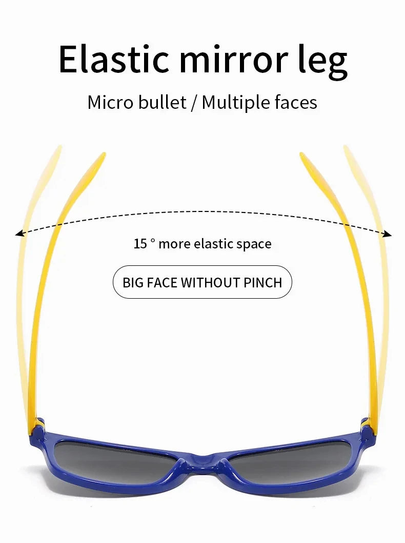 Children's Square Frame Sunglasses, Sun Protection Sunglasses, Simple and Versatile, Fashion Trend, New Document, Summer 2024