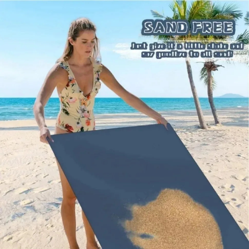 Quick-Dry Microfiber Towel - Ultra Absorbent, Compact & Sandproof for Gym, Beach, Travel & Swimming, Lightweight Sports Towel