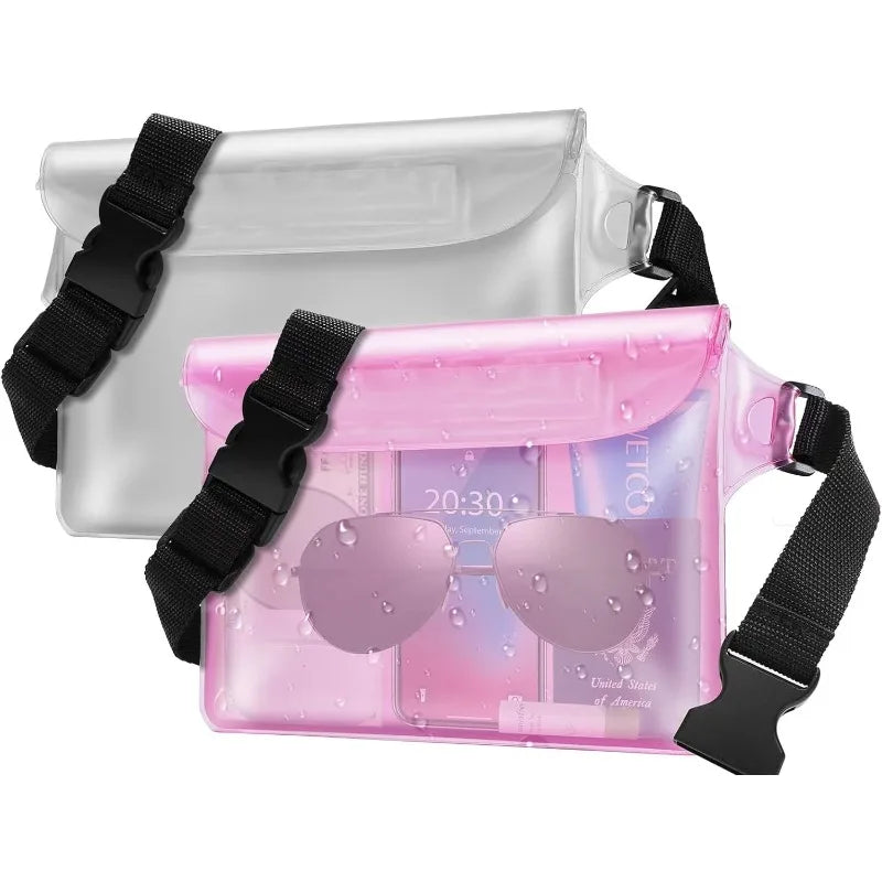 HAISSKY 1pcs Mobile Phone Waterproof Pouch For iPhone 17 16 15 14 Pro Max Air Plus Outdoor Swimming Drift Diving Waist Pack