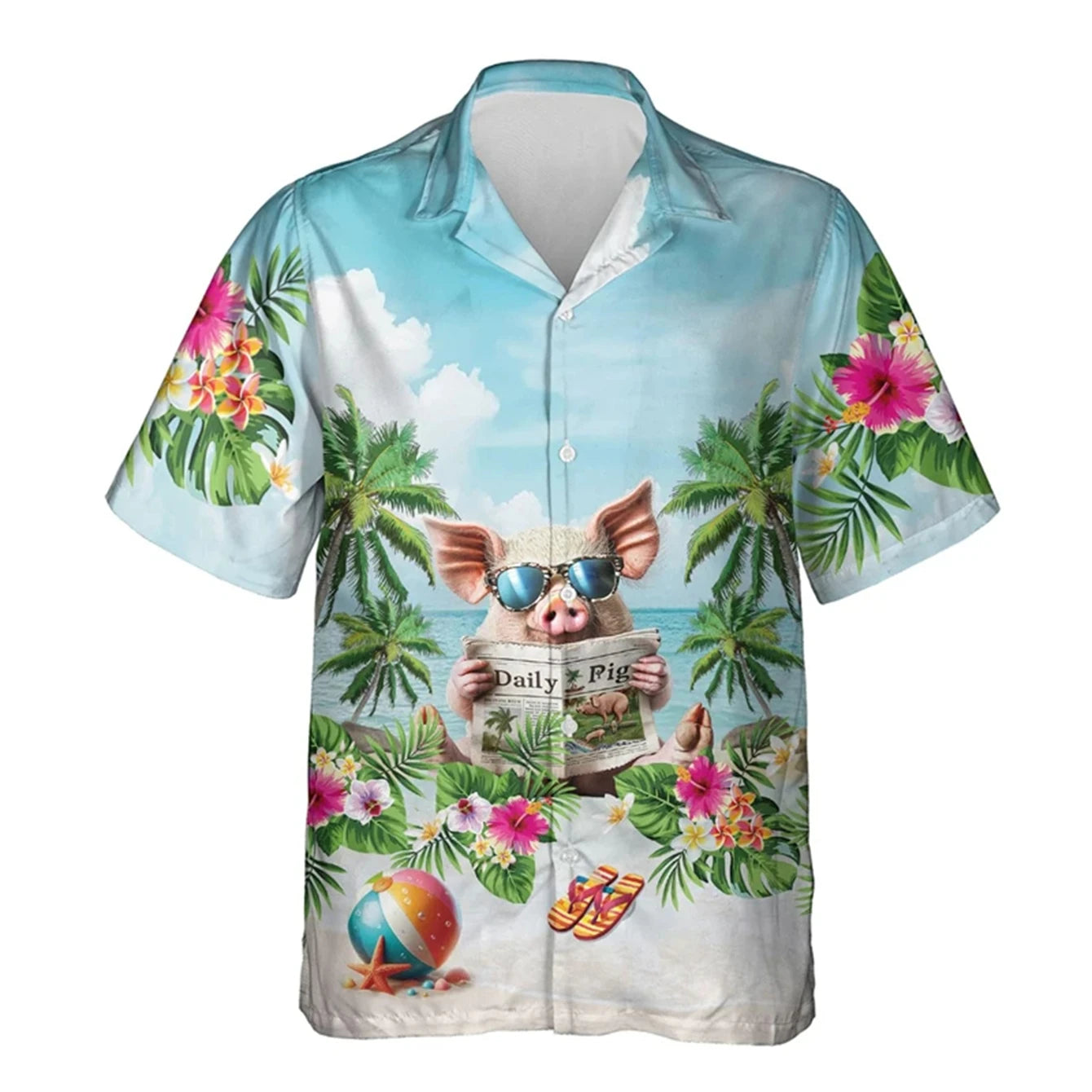 Kids Clothes Animal Children Clothes Blouse for Girls Short Sleeve T-Shirts Hawaiian Boys Clothes Print Children's T-Shirt Boy